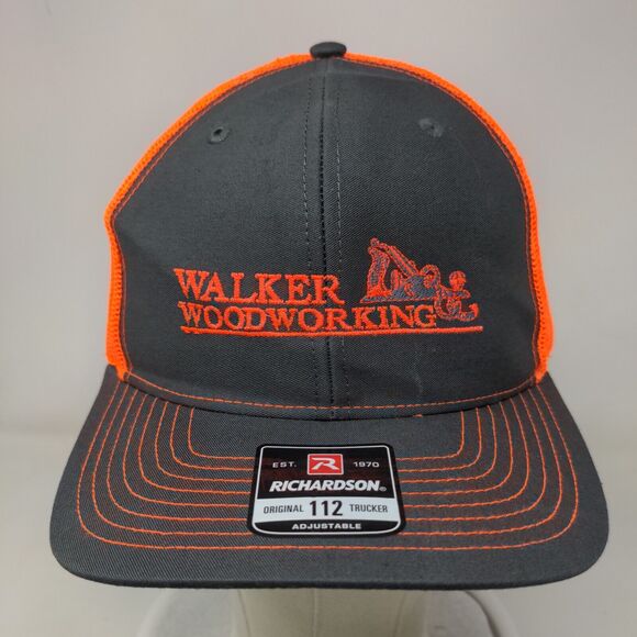 Walker Woodworking Snapback Mesh Back Trucker Hat Multi One Size Adjustable - Picture 2 of 8
